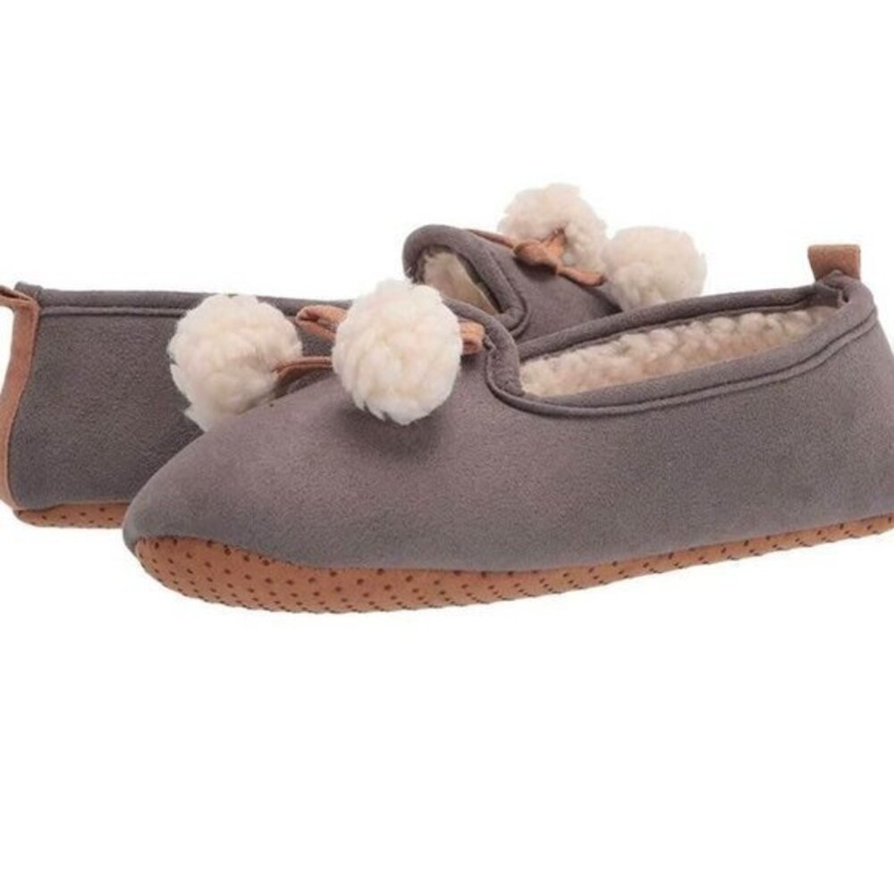 New Womens Slippers Size 11 Loafer‎ House Shoes Charcoal Gray